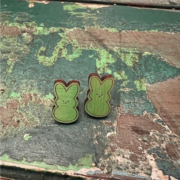 Set of 3 peeps bunny’s earrings - Picture 2 of 4